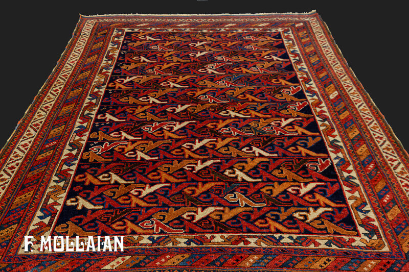 Antique Persian Afshari Rug n°:37830794